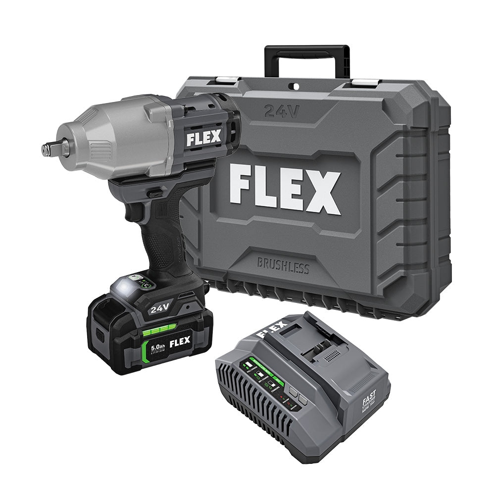 FLEX FX1471-1CP 24V Brushless 1/2 in. Impact Wrench Kit — product view 1