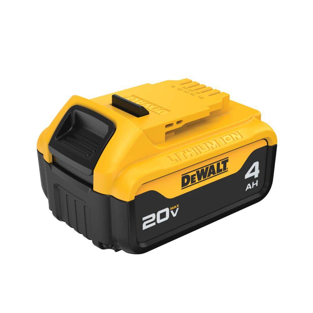 DEWALT DCB204 20V MAX 4.0Ah battery on white background