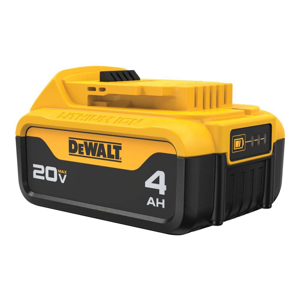 DEWALT DCB204 20V MAX 4.0Ah battery on white background
