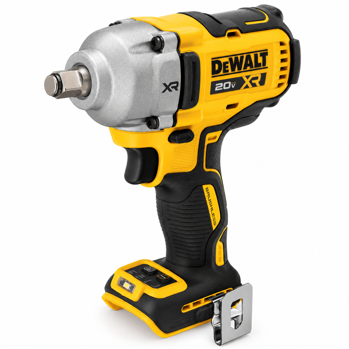 DEWALT DCF891B bare tool – edited elevated front three-quarter view