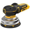 DEWALT DCW211B 20V MAX XR 5 inch random orbital sander tool only, original front three-quarter view on white background