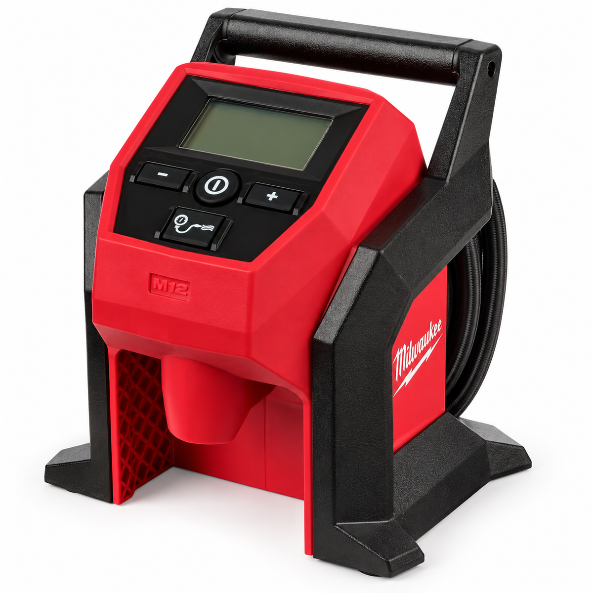 Milwaukee M12 2475-20 inflator – edited three-quarter view