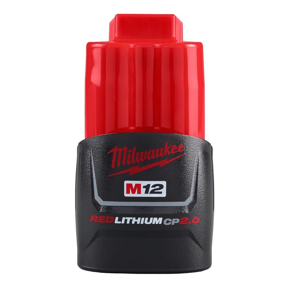 Included Milwaukee M12 CP2.0 2.0Ah battery