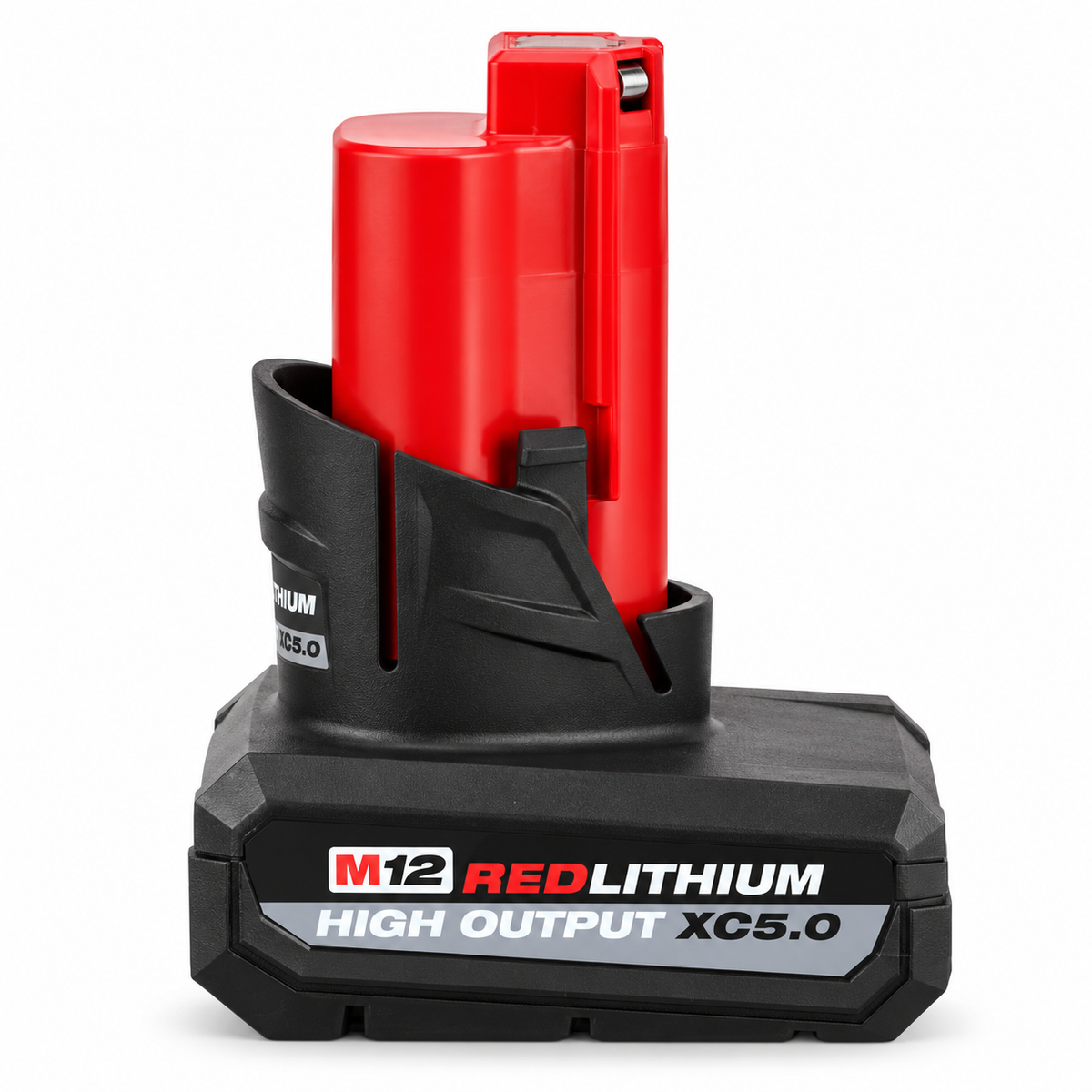 Milwaukee M12 XC5.0 battery – edited opposite side view