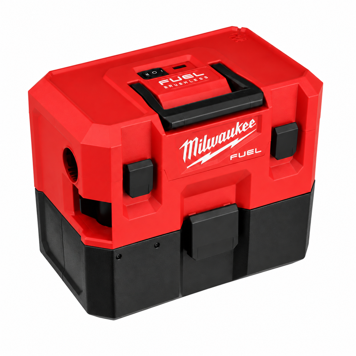Milwaukee 0960-20 M12 FUEL wet dry vacuum only, top front view, white background
