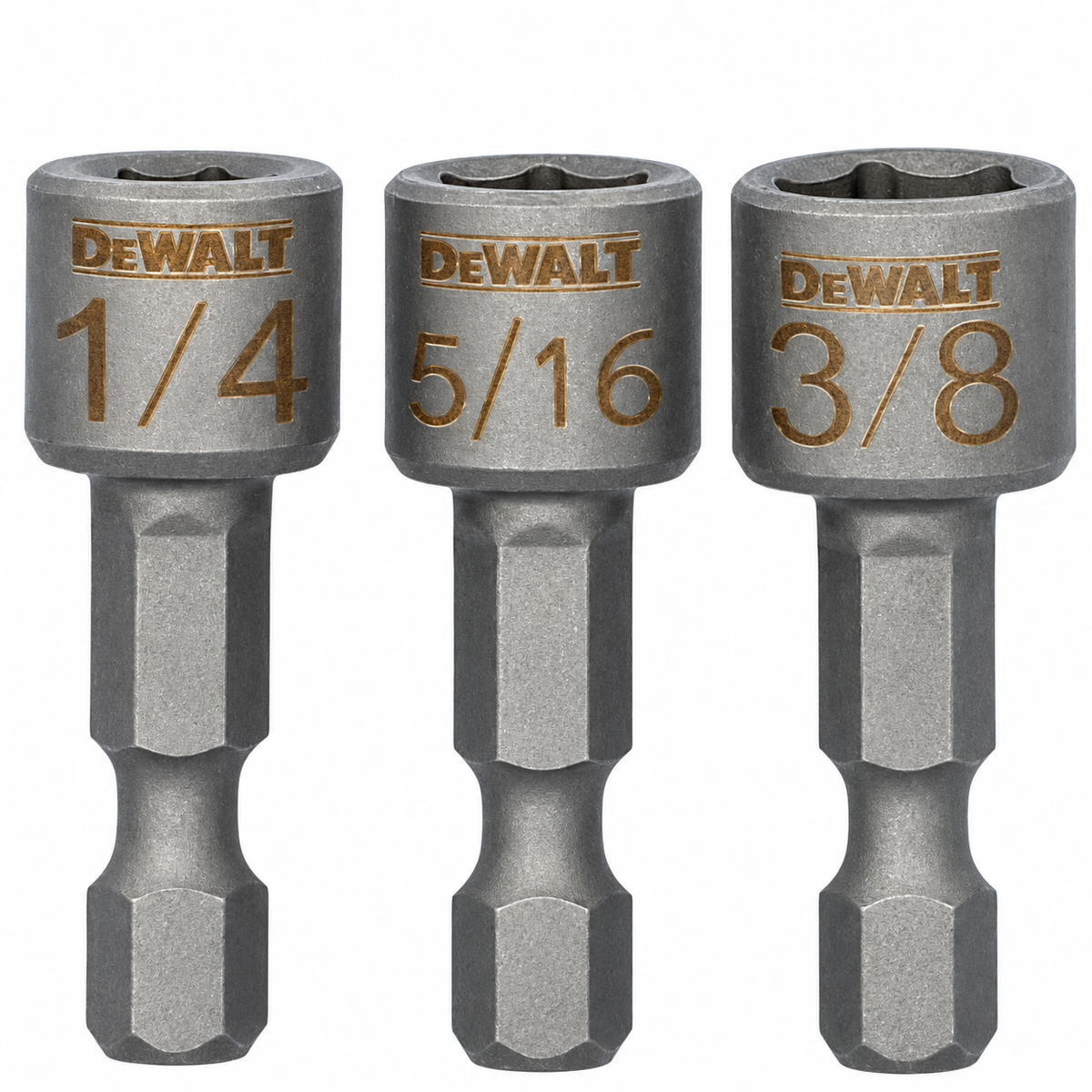 DEWALT DWAFND3 nut driver set — close detail