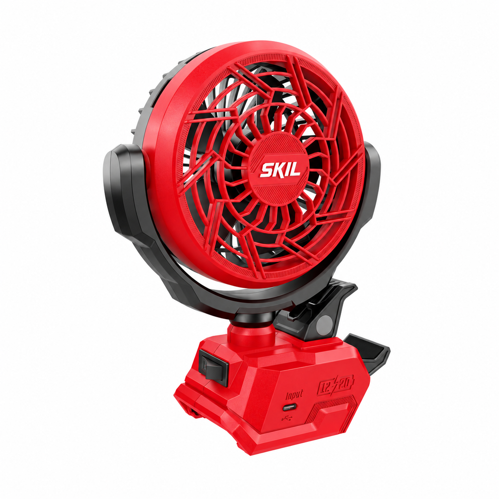 SKIL FN0400D-00 PWR CORE 12/20V 4 in. Clamp Fan — Tool Only — product view 2