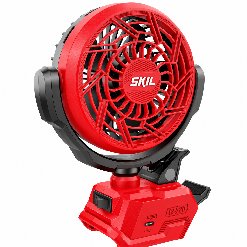 SKIL FN0400D-00 PWR CORE 12/20V 4 in. Clamp Fan — Tool Only — product view 3
