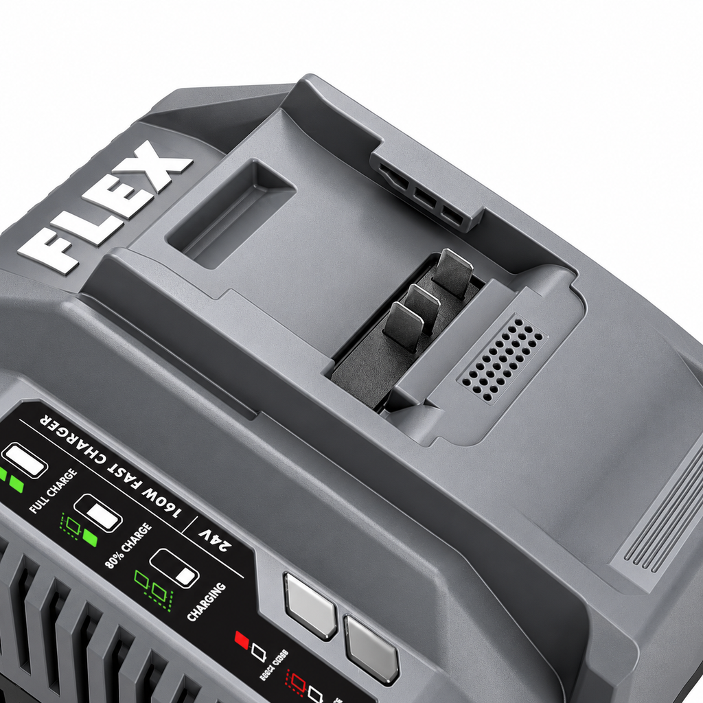 FLEX FX0411-Z 24V 160W Fast Charger — Charger Only — product view 3