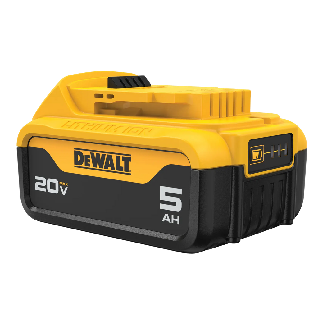 DEWALT DCB205 original product photograph, view 4 on white background