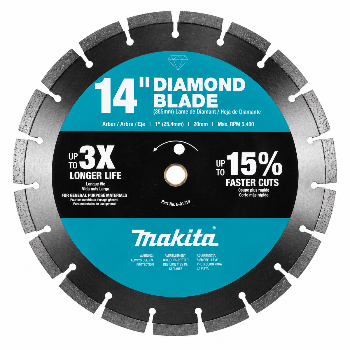 Makita E-01719 edited studio product view 4 on white background