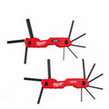 Milwaukee 48-22-2183 SAE and metric 17-key folding hex key sets
