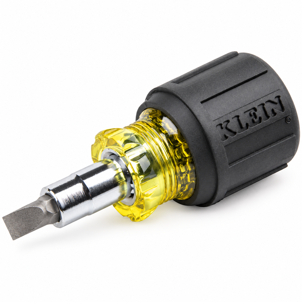 Klein Tools 32561 Stubby Multi-Bit Screwdriver & Nut Driver