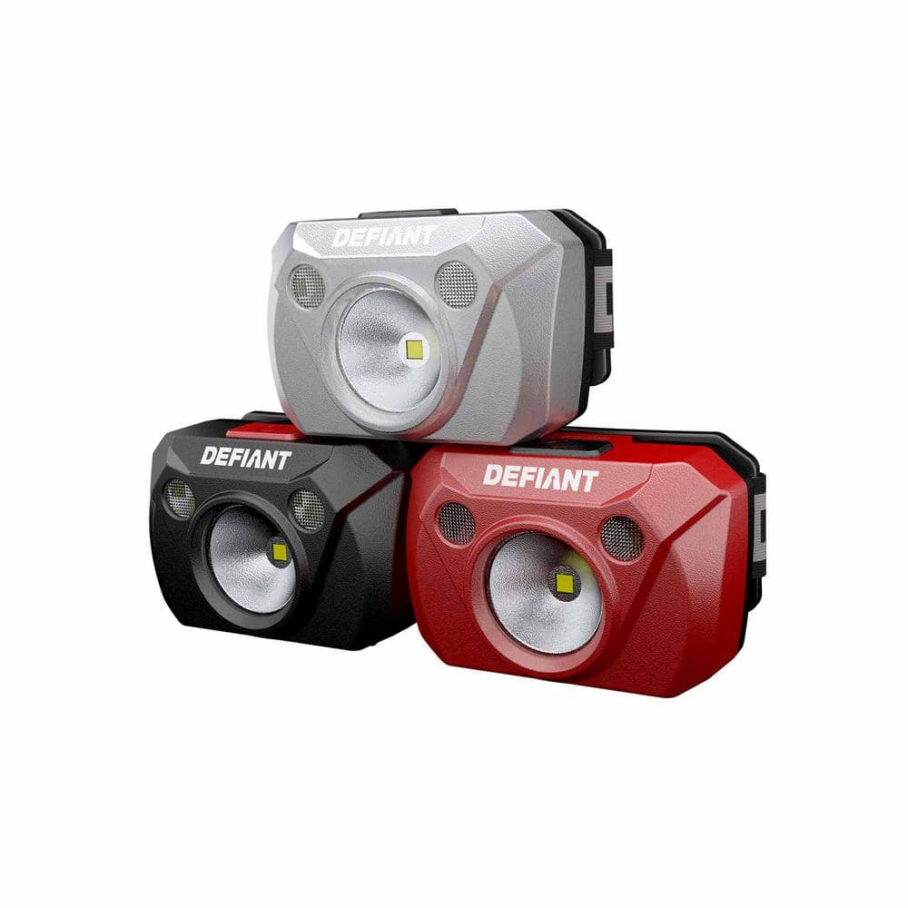 Defiant 90651 200-Lumen Headlamps — 3-Pack