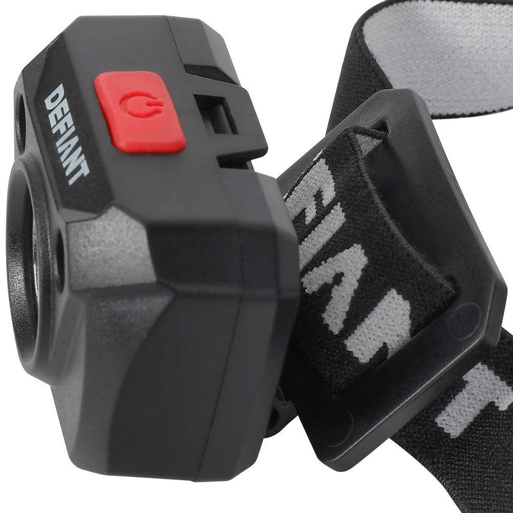 Defiant 90651 200-Lumen Headlamps — 3-Pack