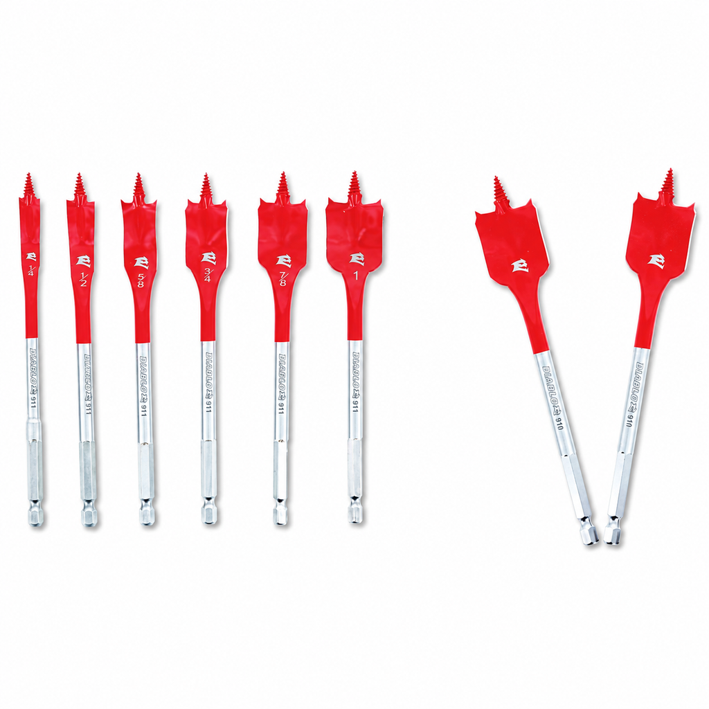 DIABLO DSP2920-S6-2 SPEEDemon Spade Bit Set — 8 Pieces