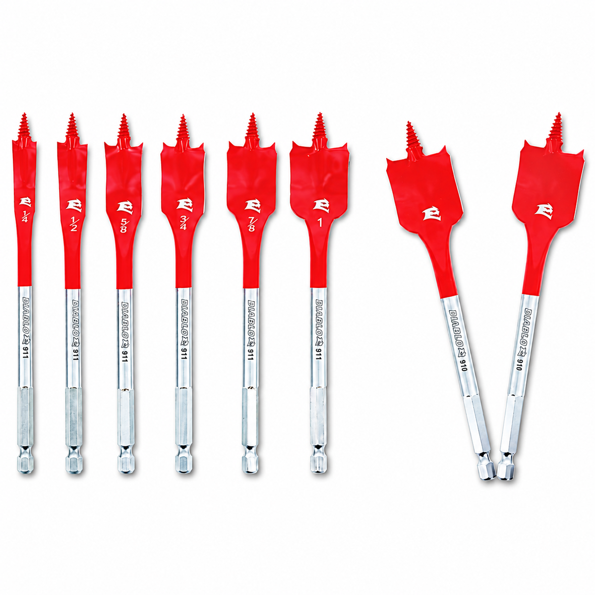 DIABLO DSP2920-S6-2 SPEEDemon Spade Bit Set — 8 Pieces
