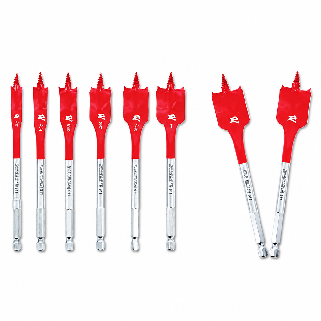 DIABLO DSP2920-S6-2 SPEEDemon Spade Bit Set — 8 Pieces