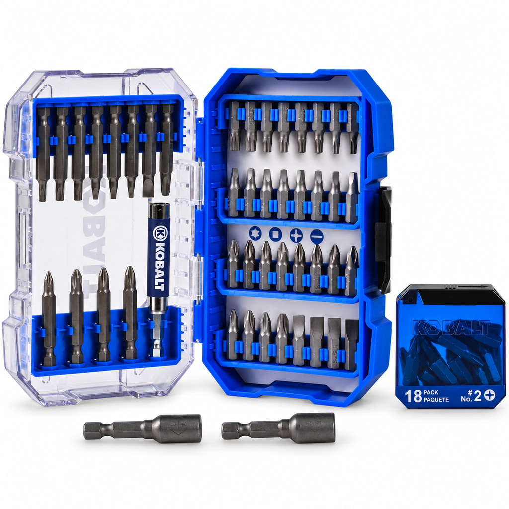 Kobalt DTC-88065 Screwdriver Bit Set with Case — 65 Pieces