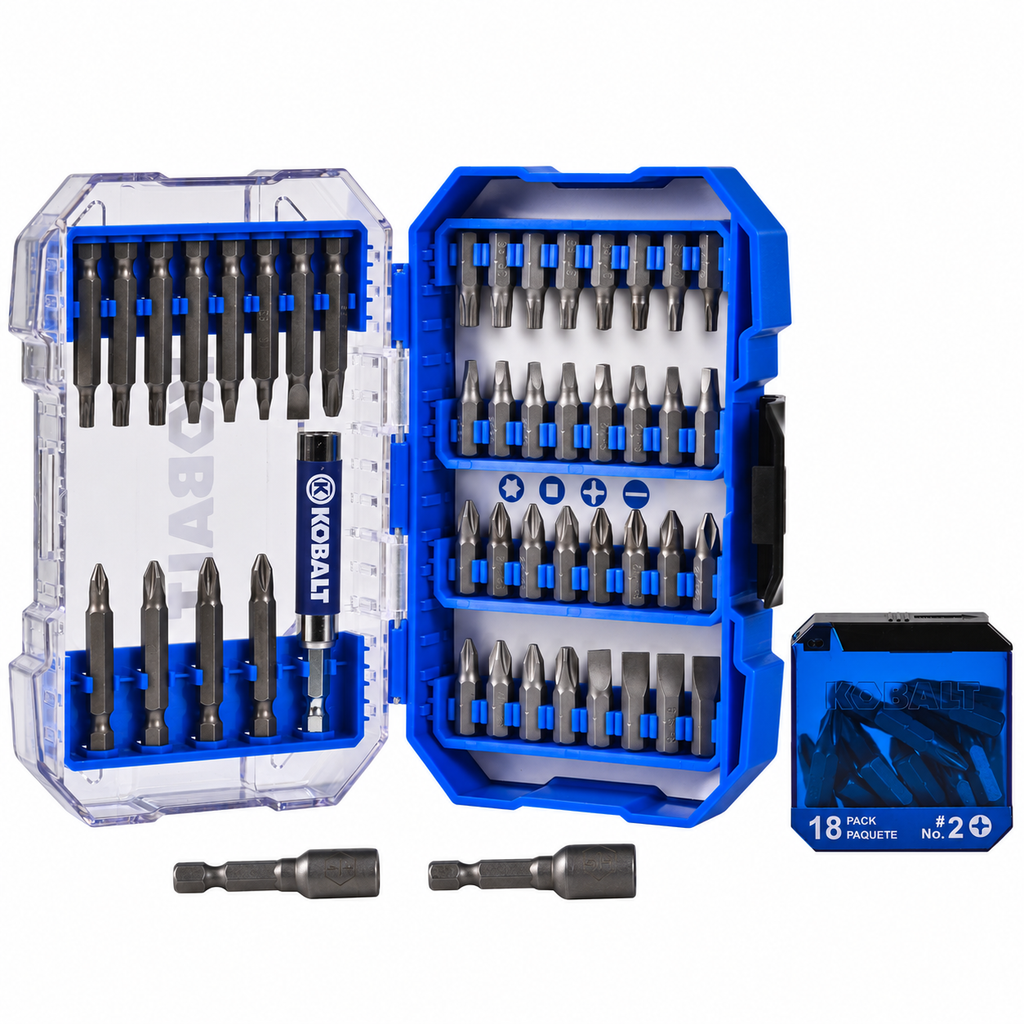 Kobalt DTC-88065 Screwdriver Bit Set with Case — 65 Pieces