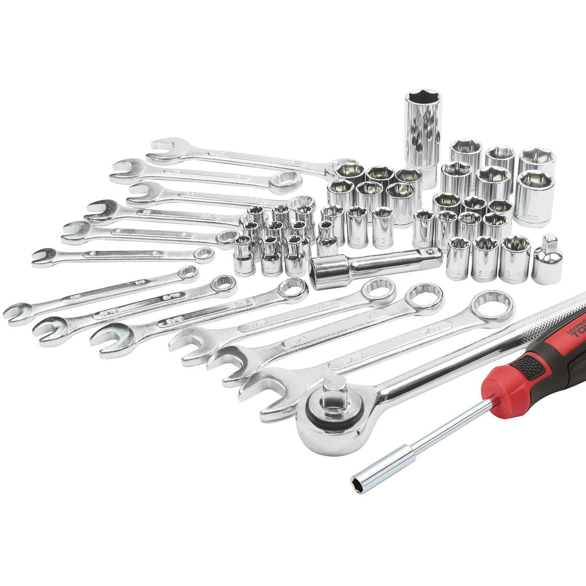 Hyper Tough 113-piece 8UJ0139G mechanics tool set - tools detail